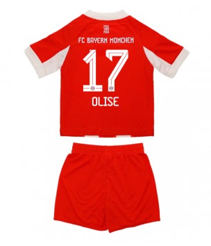 Billiga Bayern Munich Michael Olise #17 Hemmatröja Barn 2025-26 Kortärmad (+ Korta byxor)